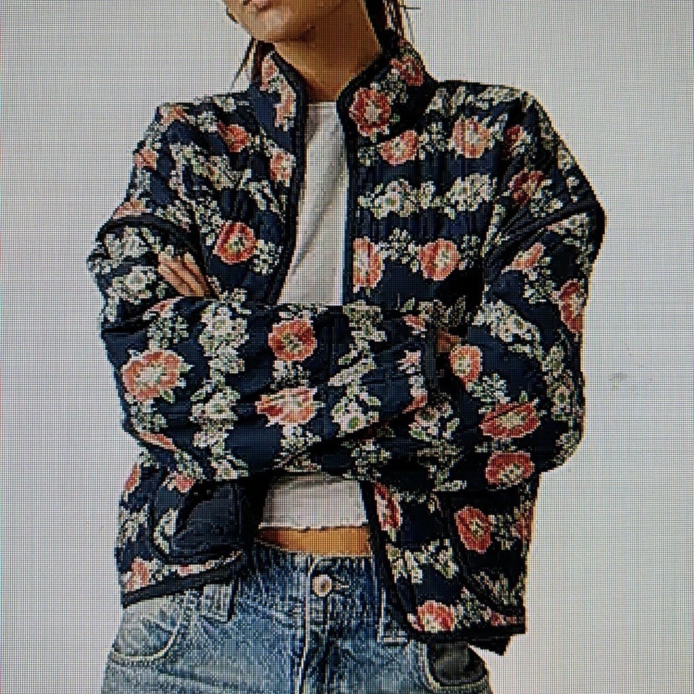 NWT Beautiful Free People Chole Jacket in Dusk Combo